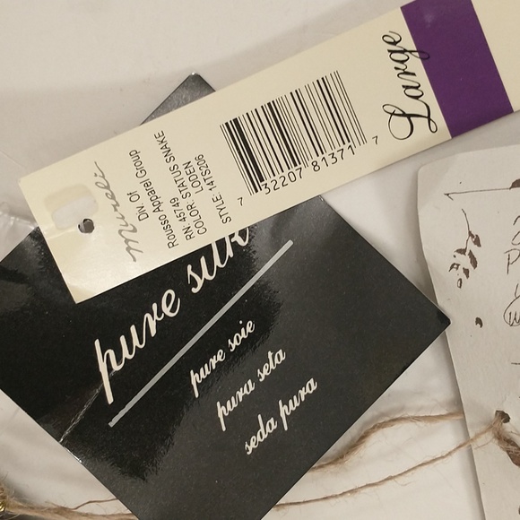 Silk Bomber Jacket Vintage NWT Versace Look Gold Chain Pattern mrkL Oversized - Picture 8 of 13